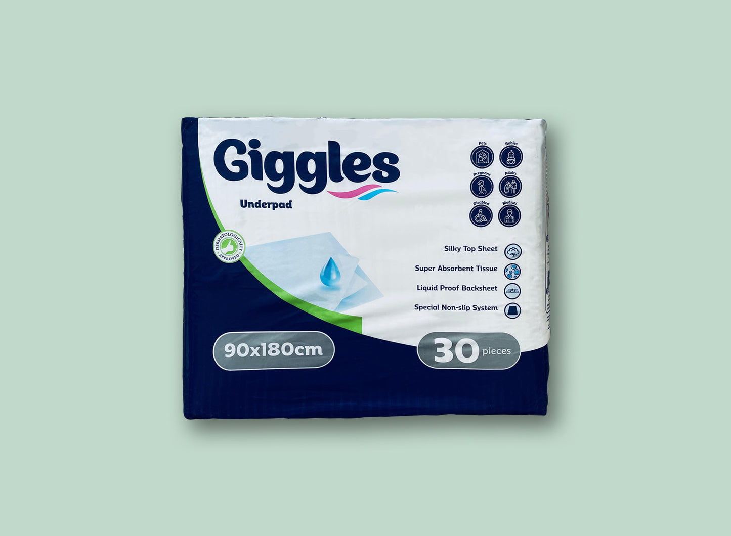 Giggles aleze de unica folosinta, 90×180 cm, 30 buc